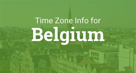 time zone for belgium